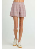 The Foxglove Check Jasper Shorts – Game Day Flat Front Shorts