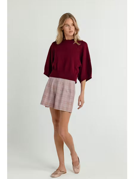 The Foxglove Check Jasper Shorts – Game Day Flat Front Shorts